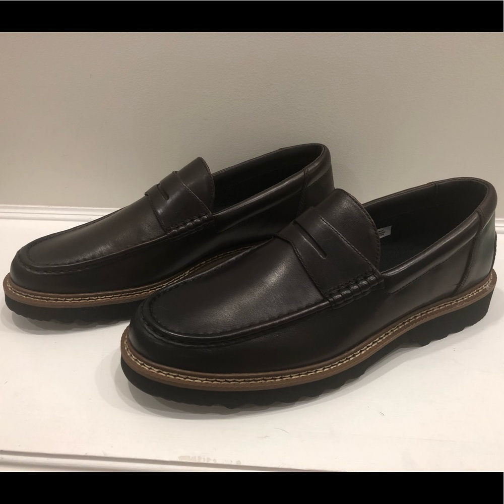 New Rockport Men Size 13 Peirson Penny Keepers in Dark Brown